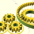 OpenSCAD: Bánh răng & bộ truyền hành tinh (v25) - Thumbnail 3