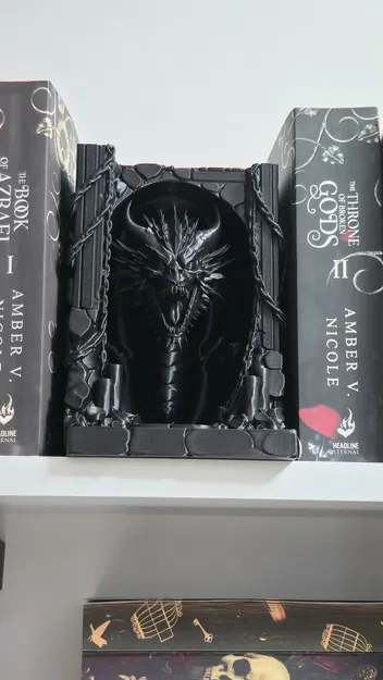 Chặn sách Rồng Đen – Kệ sách rồng phong cách Gothic - Image 4