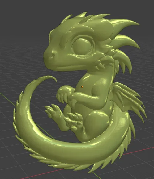 Mô Hình Rồng Con 3D Dễ Thương - Đồ Trang Trí Độc Đáo - Image 1