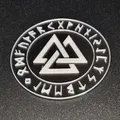 Mô Hình 3D Biểu Tượng Valknut Và Chữ Rune Viking - Thumbnail 6