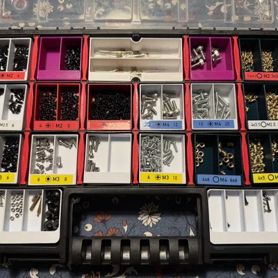 Khay chia (Inlays) cho Kistenberg NORS14 (v2 – có thêm vùng dán nhãn)