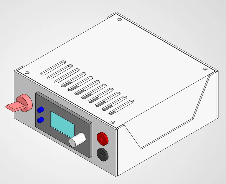 Vỏ Hộp In 3D Cho Bộ Nguồn ZK-4KX 0.5-30V 4A Có Quạt - Image 2