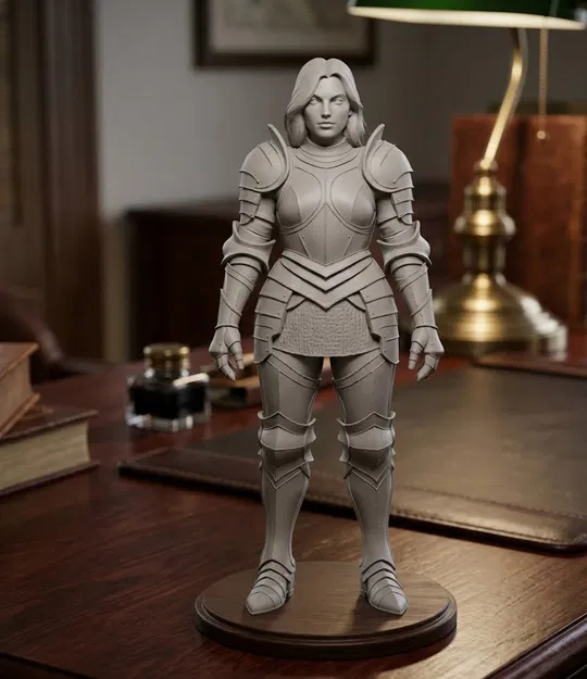 Mô Hình Nữ Chiến Binh Trong Bộ Giáp Dũng Mãnh - Image 1