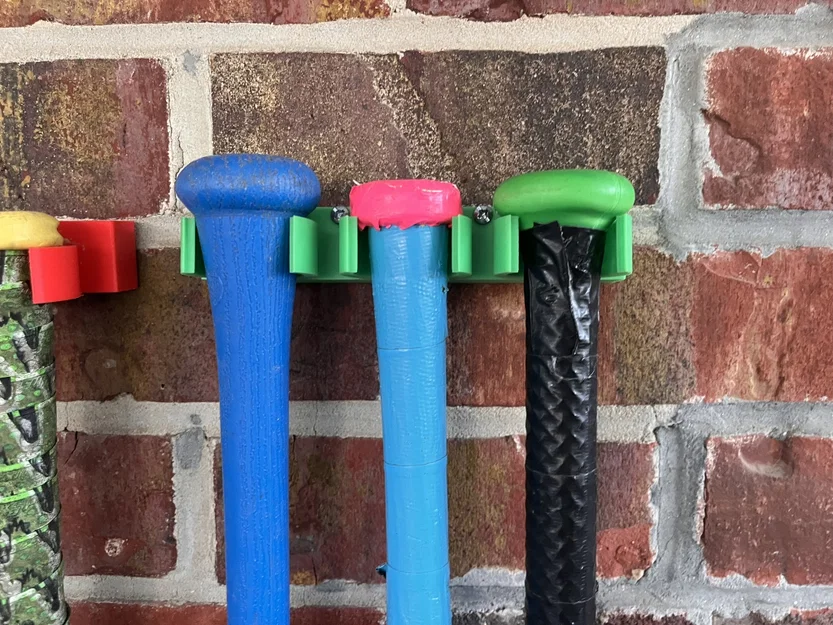 Giá Treo Gậy Bóng Chày, Wiffleball, Blitzball 3D Chắc Chắn - Image 1