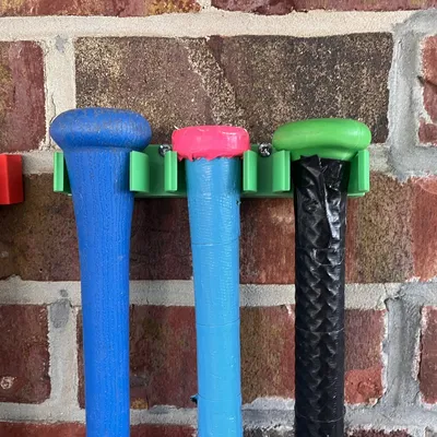 Giá Treo Gậy Bóng Chày, Wiffleball, Blitzball 3D Chắc Chắn