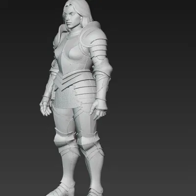 Mô Hình Nữ Chiến Binh Trong Bộ Giáp Dũng Mãnh