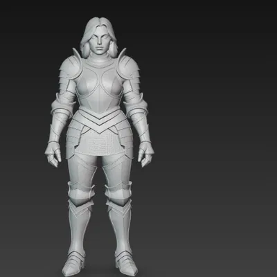 Mô Hình Nữ Chiến Binh Trong Bộ Giáp Dũng Mãnh