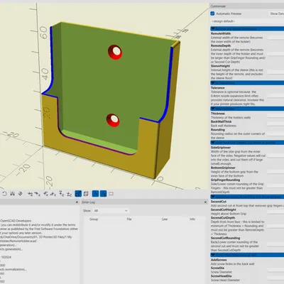 Trình tạo sleeve/holder remote tuỳ biến (Customisable Remote Control Holder Generator)