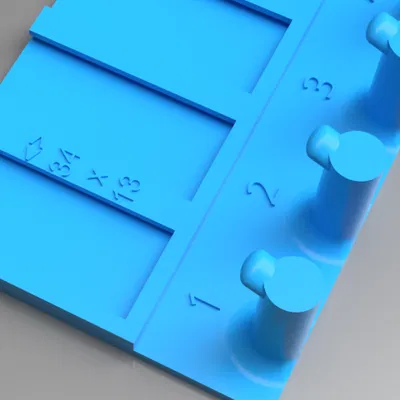 Giá treo chìa khóa/dây đeo có khe gắn nhãn