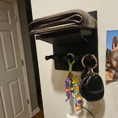 Kệ Mini Treo Chìa Khóa 3D In Không Cần Support