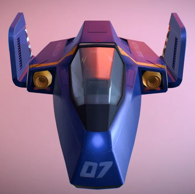 Mô Hình Tàu F-Zero Blue Falcon (SNES Classic) - Đồ Trang Trí & Sưu Tầm - Image 2
