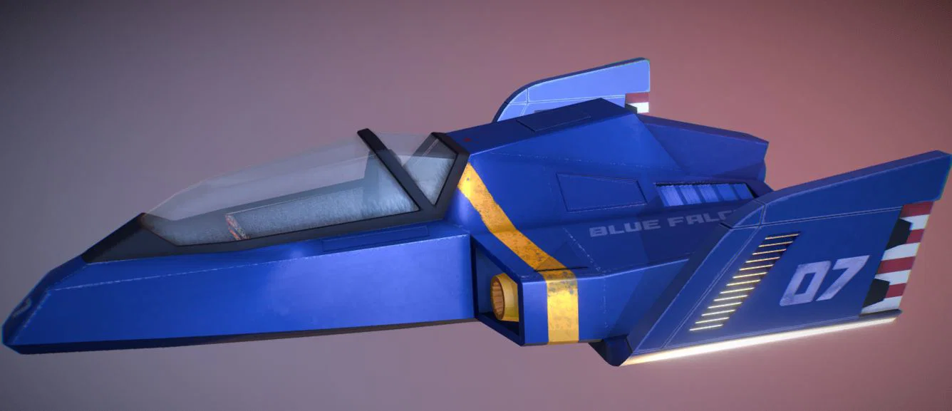 Mô Hình Tàu F-Zero Blue Falcon (SNES Classic) - Đồ Trang Trí & Sưu Tầm - Image 3