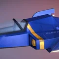 Mô Hình Tàu F-Zero Blue Falcon (SNES Classic) - Đồ Trang Trí & Sưu Tầm - Thumbnail 3
