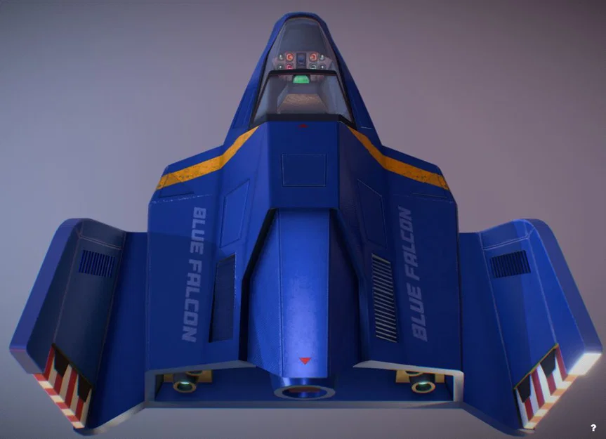 Mô Hình Tàu F-Zero Blue Falcon (SNES Classic) - Đồ Trang Trí & Sưu Tầm - Image 5