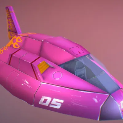 Mô Hình Tàu F-Zero "Fire Stingray" SNES Classic - File In 3D