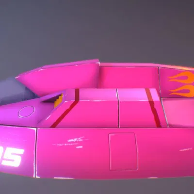 Mô Hình Tàu F-Zero "Fire Stingray" SNES Classic - File In 3D