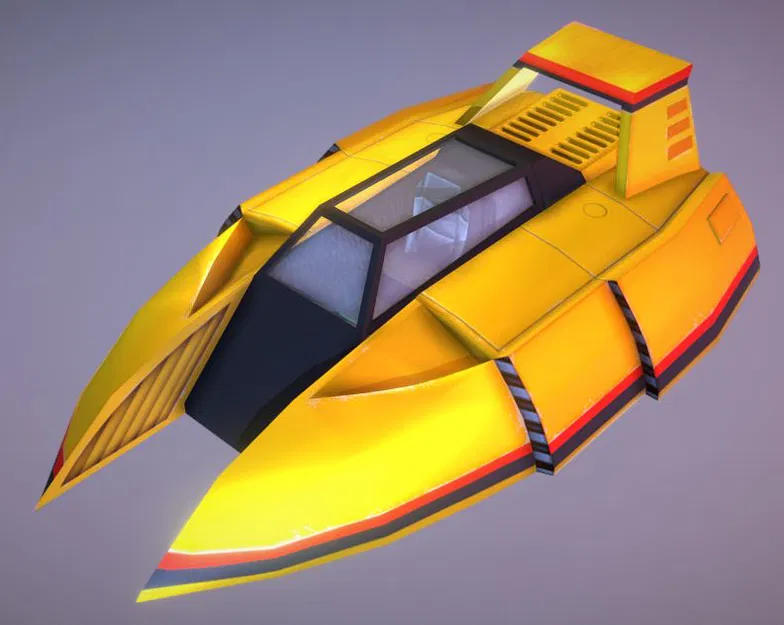 Mô Hình Tàu Đua Golden Fox (F-Zero) SNES Kinh Điển - Image 1