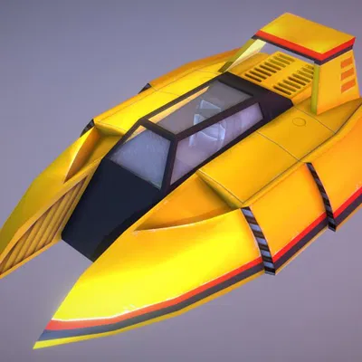 Mô Hình Tàu Đua Golden Fox (F-Zero) SNES Kinh Điển