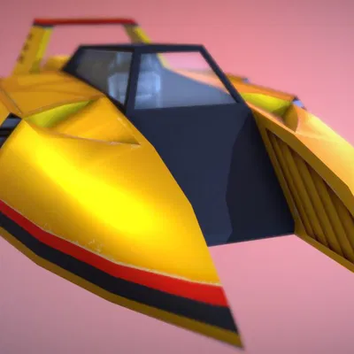 Mô Hình Tàu Đua Golden Fox (F-Zero) SNES Kinh Điển