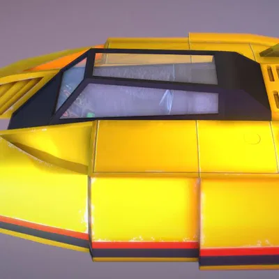 Mô Hình Tàu Đua Golden Fox (F-Zero) SNES Kinh Điển