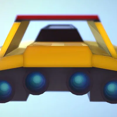 Mô Hình Tàu Đua Golden Fox (F-Zero) SNES Kinh Điển