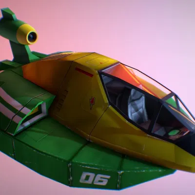 Mô hình Tàu F-Zero "Wild Goose" - Tượng đài game SNES