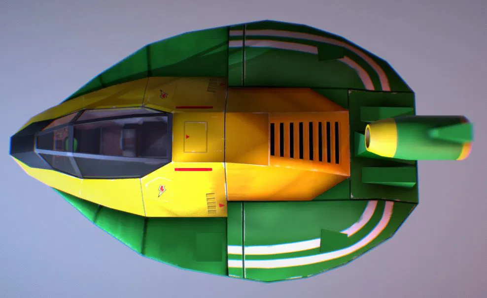 Mô hình Tàu F-Zero "Wild Goose" - Tượng đài game SNES - Image 5