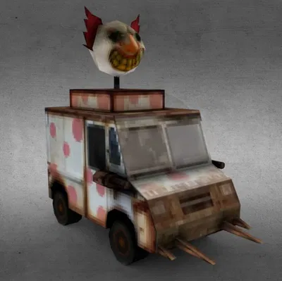 Mô Hình 3D Xe Tải Kem Sweet Tooth Twisted Metal PS1