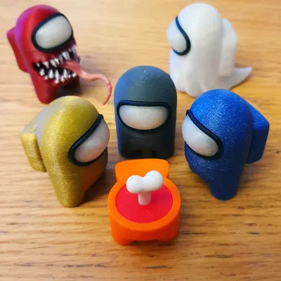 Mô Hình 3D "Among Us" - Bộ Sưu Tập Đầy Đủ Cho Fan