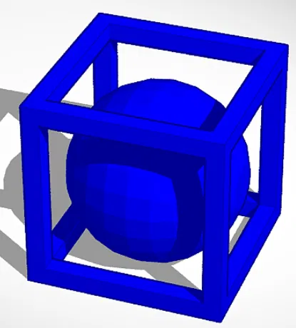 Mô hình Khối Lập Phương Bất Khả Thi - Quả Bóng Không Lối Thoát - Image 1
