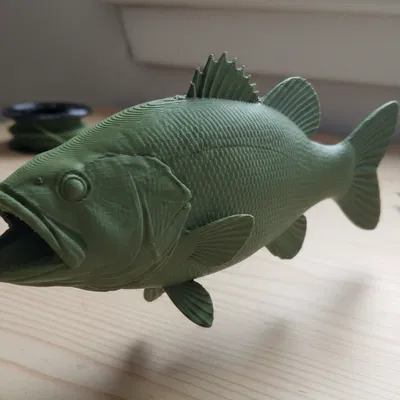 Tượng Cá Largemouth Bass – Mô Hình Cá Standalone