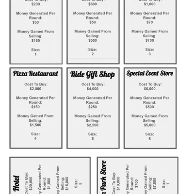 ThemeParkia (Board Game tuỳ chỉnh) | ThemeParkia (Custom BoardGame)