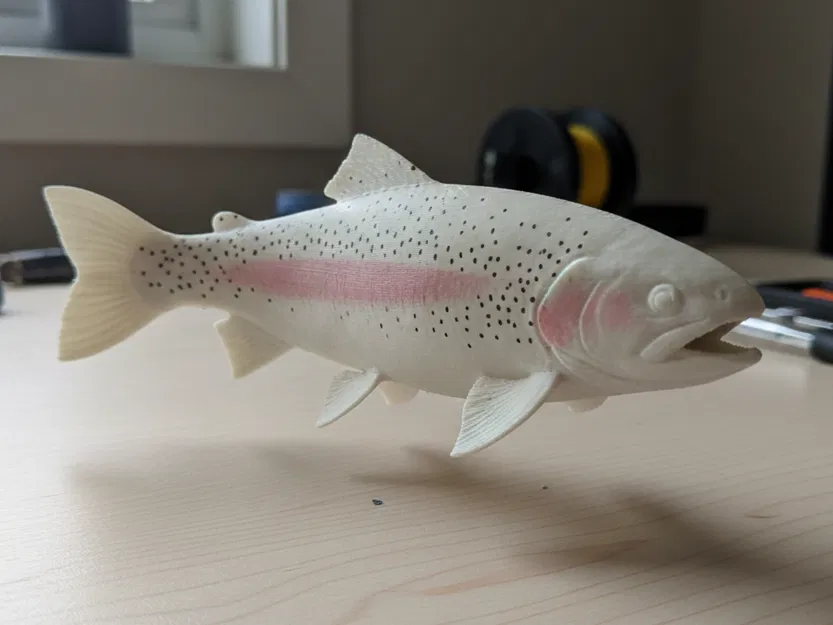 Cá hồi vân (Rainbow Trout) – Tượng cá standalone - Image 1