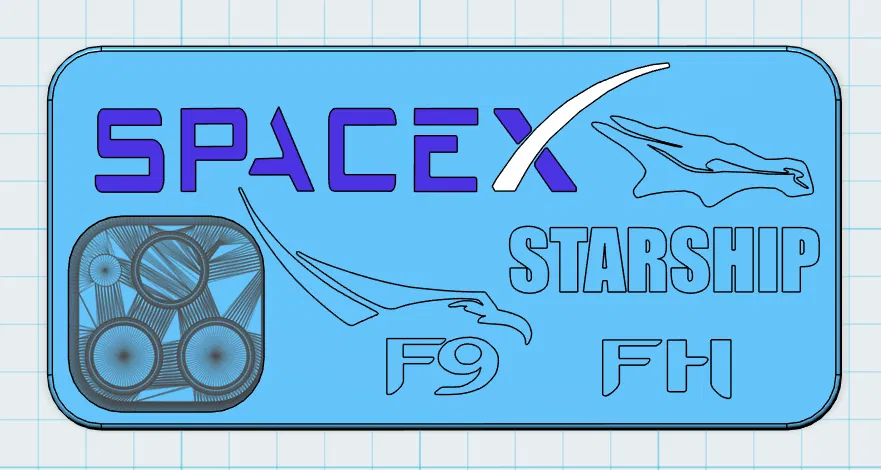 Ốp iPhone 16 Pro Max SpaceX kèm F9, FH, Dragon & Starship - Image 1