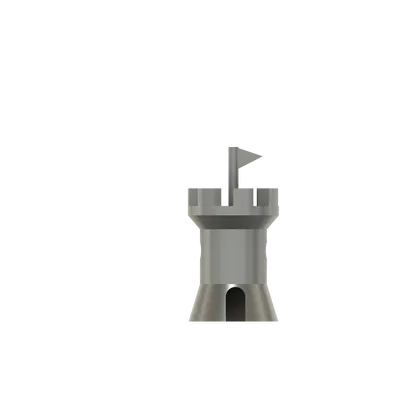 Giá Đỡ Dao Cạo Hình Lâu Đài 3D