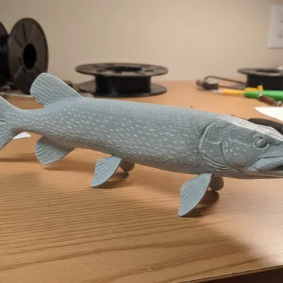 Northern Pike – Tượng cá trưng bày độc lập