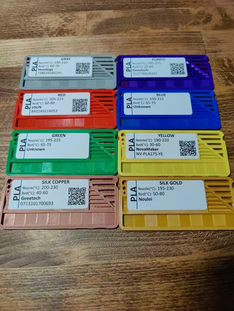 Bảng Mẫu Filament (kèm Nhãn Địa Chỉ & Test Dung Sai) - Image 3