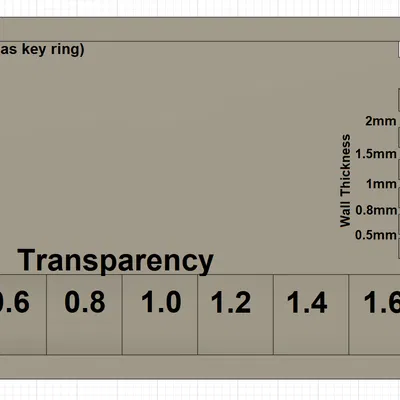 Bảng Mẫu Filament (kèm Nhãn Địa Chỉ & Test Dung Sai)