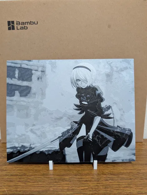 Nier Automata 2B Hueforge - Image 1