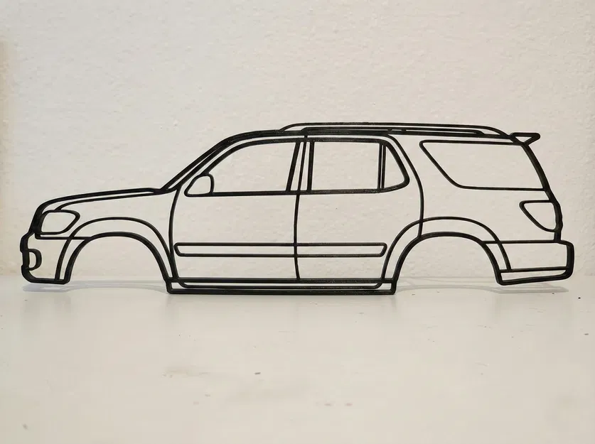 Mô hình 3D Toyota Sequoia Thế hệ 1 - Trang trí tường độc đáo - Image 1