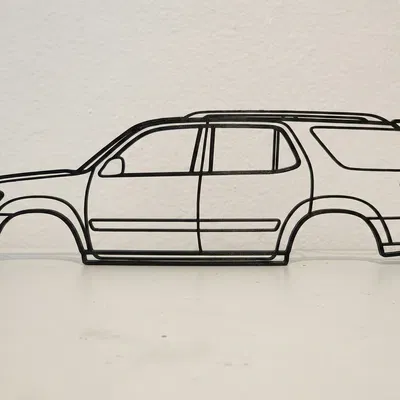 Mô hình 3D Toyota Sequoia Thế hệ 1 - Trang trí tường độc đáo