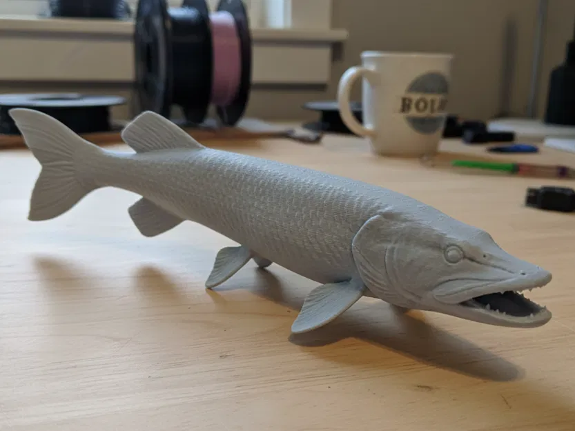 Muskie – Tượng cá trưng bày độc lập - Image 1