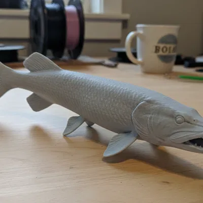 Muskie – Tượng cá trưng bày độc lập