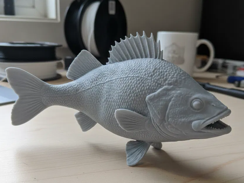 Perch – Tượng cá trưng bày độc lập - Image 1