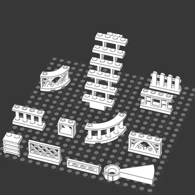 Bộ Mảnh Ghép Lego Tí Hon - Mô Hình In 3D Sáng Tạo