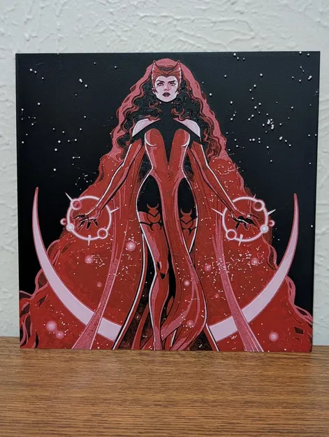 Marvel Scarlet Witch Hueforge – Wanda Maximoff (Comic) bản in 3D - Image 1