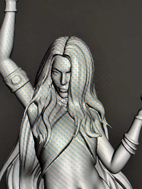 Tượng Thần Đèn Nữ Xinh Đẹp – Mô hình 3D Độc Đáo - Image 6