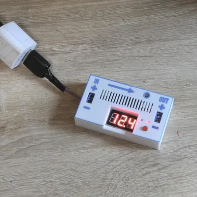 Vỏ gọn cho XL6009E1 step up converter có voltmeter (case/enclosure)