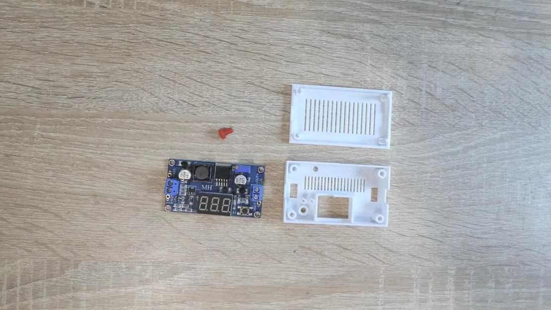 Vỏ gọn cho XL6009E1 step up converter có voltmeter (case/enclosure) - Image 2