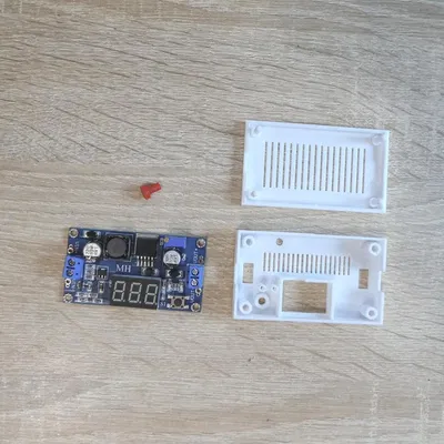 Vỏ gọn cho XL6009E1 step up converter có voltmeter (case/enclosure)